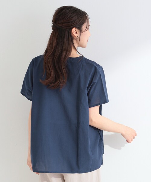 SHOO・LA・RUE(シューラルー)の「刺繍切り替え前あきブラウス(シャツ/ブラウス・レディース・ネイビー/イエロー系その他/ホワイト・04/03/02/01)」の12枚目の写真