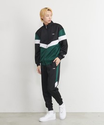 FILA（フィラ）の「【FILA/フィラ】上下セット ジャージ セットアップ トラックジャケット ジョガーパンツ 配色切替（セットアップ）」