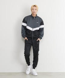 FILA（フィラ）の「【FILA/フィラ】上下セット ジャージ セットアップ トラックジャケット ジョガーパンツ 配色切替（セットアップ）」