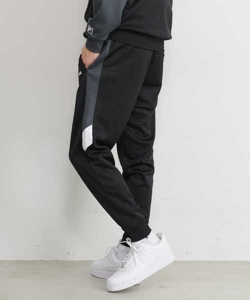 FILA(フィラ)の「【FILA/フィラ】上下セット ジャージ セットアップ トラックジャケット ジョガーパンツ 配色切替(セットアップ・メンズ・ブラック×グリーン/ブラック×グレー/ネイビー×ホワイト・LL/L/M)」の10枚目の写真
