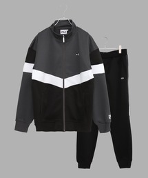 FILA（フィラ）の「【FILA/フィラ】上下セット ジャージ セットアップ トラックジャケット ジョガーパンツ 配色切替（セットアップ）」