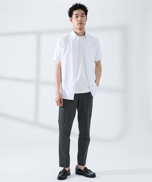 ABAHOUSE GRAY（アバハウスグレイ）の「【接触冷感】ハイブリッド スラックス（スラックス・メンズ・グレー/ネイビー/ブルー・44/50/48/46）」の4枚目の写真
