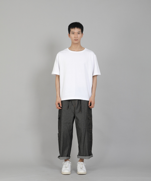 SAINTCREW(セントクルー)の「ダブルカーゴ9部パンツ DCP-382 デニムグレーブラック(デニムパンツ・メンズ・その他・LARGE/X-LARGE/XX-LARGE/MEDIUM)」の10枚目の写真