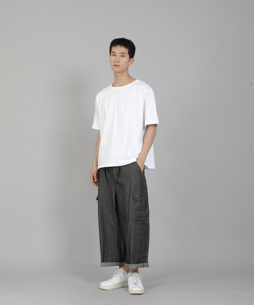 SAINTCREW(セントクルー)の「ダブルカーゴ9部パンツ DCP-382 デニムグレーブラック(デニムパンツ・メンズ・その他・LARGE/X-LARGE/XX-LARGE/MEDIUM)」の12枚目の写真