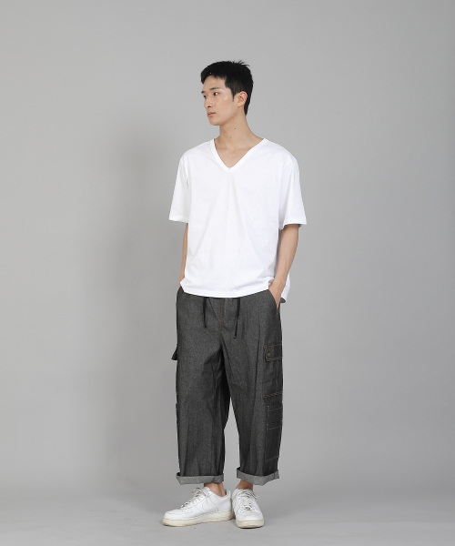 SAINTCREW(セントクルー)の「ダブルカーゴ9部パンツ DCP-382 デニムグレーブラック(デニムパンツ・メンズ・その他・LARGE/X-LARGE/XX-LARGE/MEDIUM)」の15枚目の写真