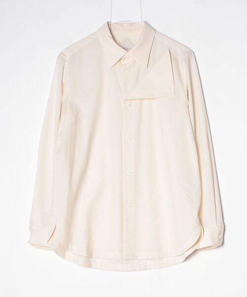ETHOSENS(エトセンス)の「【ETHOSENS】Return shirt(シャツ/ブラウス・メンズ・ホワイト・1)」の2枚目の写真