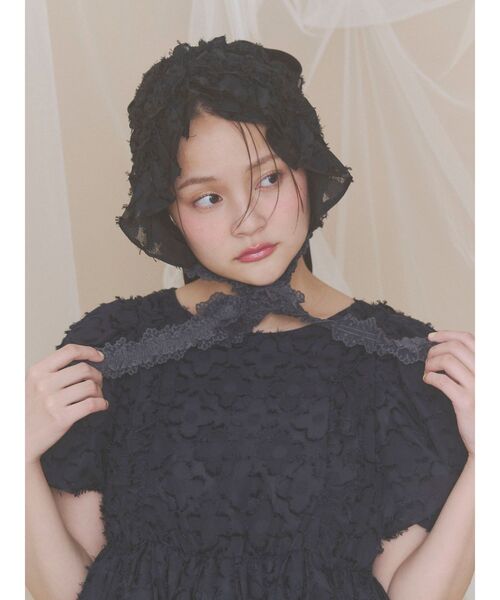 merry jenny(メリージェニー)の「シアーフリルヘッドドレス(その他ヘアアクセサリー・レディース・ブルー/ブラック/オフホワイト・FREE)」の12枚目の写真