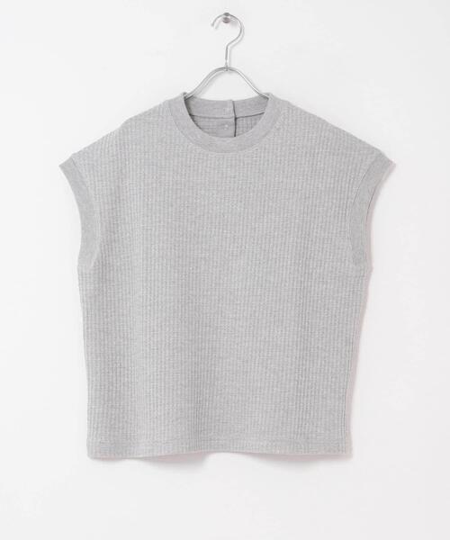 FORK&SPOON(フォークアンドスプーン)の「FORK&SPOON ワッフルバックボタンプルオーバー(Tシャツ/カットソー・レディース・チャコールグレー/ブルー/アイボリー/グレー・1)」の14枚目の写真