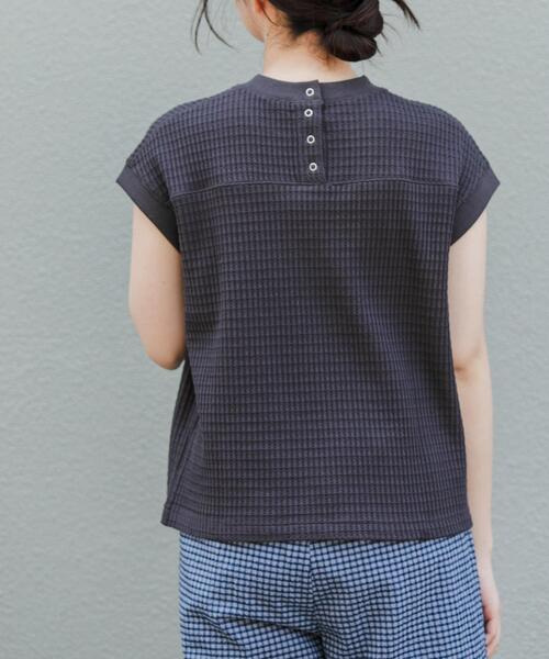 FORK&SPOON(フォークアンドスプーン)の「FORK&SPOON ワッフルバックボタンプルオーバー(Tシャツ/カットソー・レディース・チャコールグレー/ブルー/アイボリー/グレー・1)」の20枚目の写真