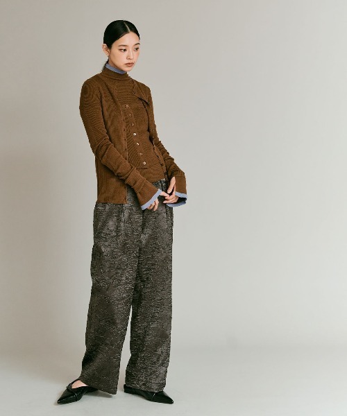 W:Huku(フーク)の「【W:Huku / ウールミックスライトニット】カーディガン / Wool Blend Lightweight Knit Cardigan(ニット/セーター・レディース・チャコール/ブラック/ライトグレー/ブラウン・FREE)」の13枚目の写真