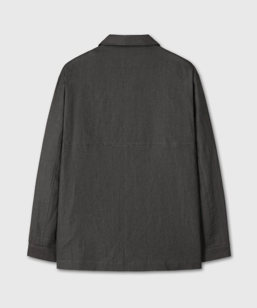DIVEIN WOMEN（ダイブイン ウーマン）の「LINEN OVERFIT JACKET (CHARCOAL)（その他アウター・レディース・その他・OS）」の3枚目の写真
