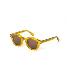 CALEE（キャリー）の「B/W TYPE WIDE RIM GLASSES ＜BEER COLOR＞（サングラス）」