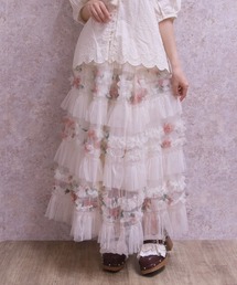 axes femme（アクシーズファム）の「チュールティアードスカート（スカート）」