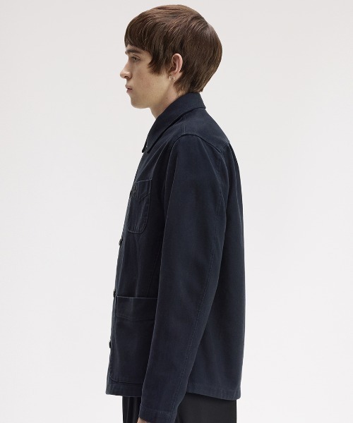 FRED PERRY（フレッドペリー）の「Bedford Cord Overshirt／ベッドフォードコーデュロイオーバーシャツ（シャツ/ブラウス・メンズ・ネイビー・M/L/S）」の9枚目の写真
