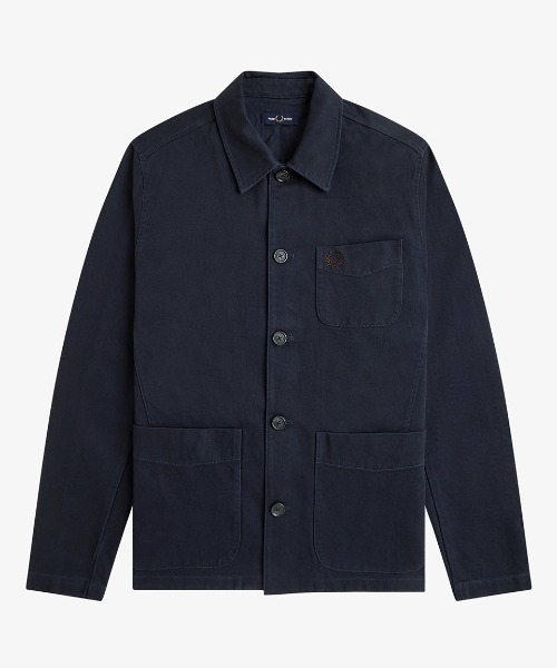 FRED PERRY（フレッドペリー）の「Bedford Cord Overshirt／ベッドフォードコーデュロイオーバーシャツ（シャツ/ブラウス・メンズ・ネイビー・M/L/S）」の2枚目の写真