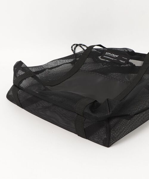 APPLEBUM(アップルバム)の「Mesh Totebag(ショルダーバッグ・メンズ・ブラック・FREE)」の6枚目の写真