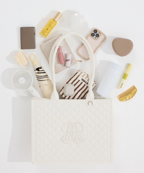 SOLPRESA】NYLON QUILTING TOTE BAG M