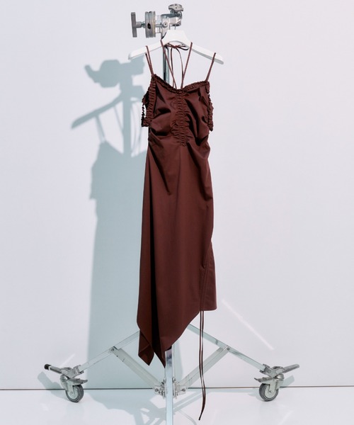 GATHER DRAWSTRING CAMI DRESS/ギャザードロストキャミドレス