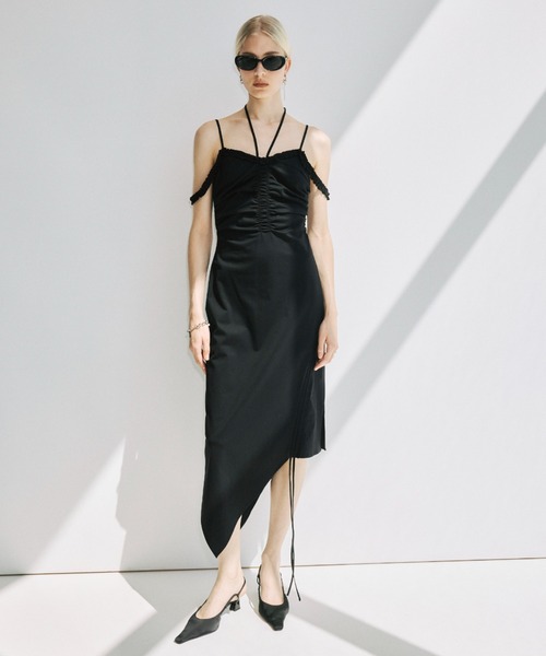 GATHER DRAWSTRING CAMI DRESS/ギャザードロストキャミドレス