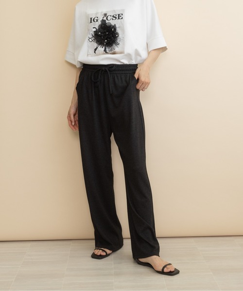 lodie（ロディ）の「リラックスカットパンツ（その他パンツ・レディース・ベージュ/グレー/チャコールグレー/ブラック・FREE）」の9枚目の写真