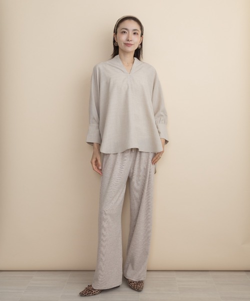 lodie（ロディ）の「リラックスカットパンツ（その他パンツ・レディース・ベージュ/グレー/チャコールグレー/ブラック・FREE）」の12枚目の写真