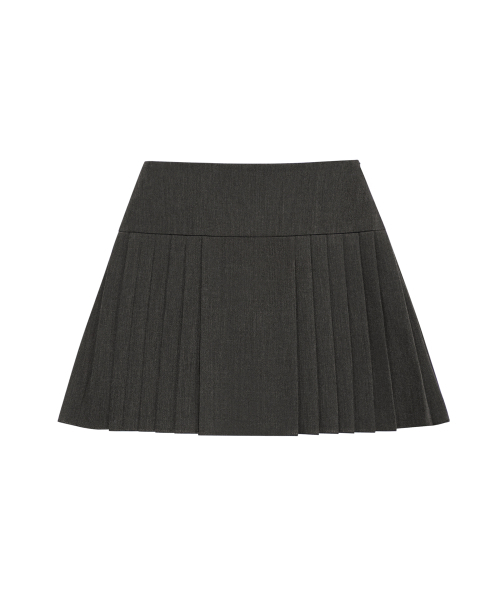 MIRECO（ミレコ）の「DIAGONAL TWO BUTTON PLEATS SK CHARCOAL（スカート・レディース・その他・2/1）」の2枚目の写真