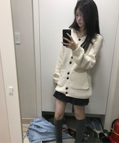 MIRECO（ミレコ）の「DIAGONAL TWO BUTTON PLEATS SK CHARCOAL（スカート・レディース・その他・2/1）」の7枚目の写真