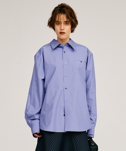 PRANK PROJECT(プランクプロジェクト)の「【2026Autumn Pre-Order】カラービッグシャツ / Color Big Shirt(シャツ/ブラウス・レディース・パープル/グリーン/ホワイト・FREE)」の3枚目の写真