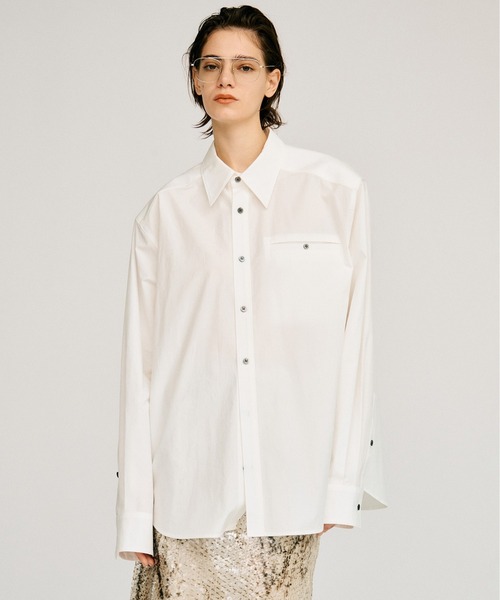 PRANK PROJECT(プランクプロジェクト)の「【2026Autumn Pre-Order】カラービッグシャツ / Color Big Shirt(シャツ/ブラウス・レディース・パープル/グリーン/ホワイト・FREE)」の1枚目の写真