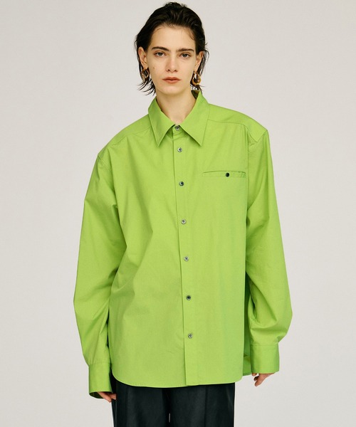 PRANK PROJECT(プランクプロジェクト)の「【2026Autumn Pre-Order】カラービッグシャツ / Color Big Shirt(シャツ/ブラウス・レディース・パープル/グリーン/ホワイト・FREE)」の2枚目の写真