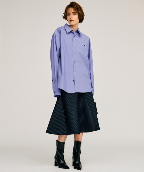 PRANK PROJECT(プランクプロジェクト)の「【2026Autumn Pre-Order】カラービッグシャツ / Color Big Shirt(シャツ/ブラウス・レディース・パープル/グリーン/ホワイト・FREE)」の10枚目の写真