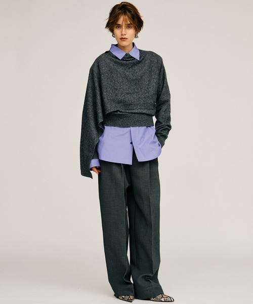 PRANK PROJECT(プランクプロジェクト)の「【2026Autumn Pre-Order】カラービッグシャツ / Color Big Shirt(シャツ/ブラウス・レディース・パープル/グリーン/ホワイト・FREE)」の14枚目の写真
