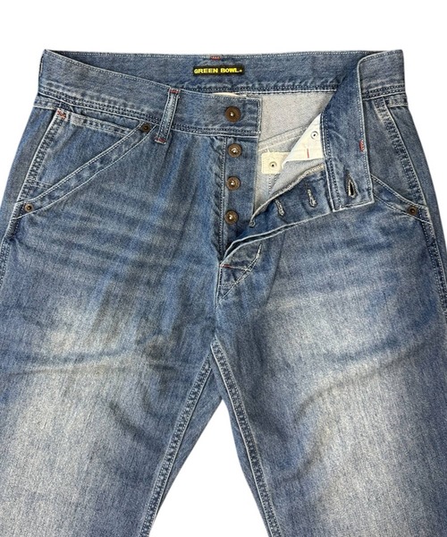 GREEN BOWL(グリーンボウル)の「グリーンボウル【GREEN BOWL】Denim Pants(デニムパンツ・レディース・ブルー・L/M)」の7枚目の写真