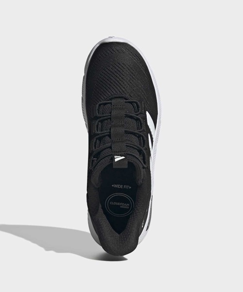 adidas(アディダス)の「CLOUDFOAM フレックス ラピッドフィット / CLOUDFOAM FLEX RAPIDFIT / アディダス adidas(スニーカー・レディース・ブラック×ホワイト・22.0cm/22.5cm/23.0cm/23.5cm/24.0cm/24.5cm/25.0cm/25.5cm/26.0cm)」の2枚目の写真
