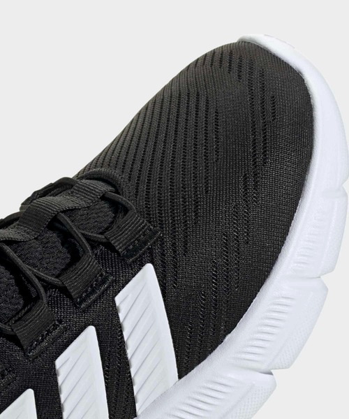 adidas(アディダス)の「CLOUDFOAM フレックス ラピッドフィット / CLOUDFOAM FLEX RAPIDFIT / アディダス adidas(スニーカー・レディース・ブラック×ホワイト・22.0cm/22.5cm/23.0cm/23.5cm/24.0cm/24.5cm/25.0cm/25.5cm/26.0cm)」の8枚目の写真