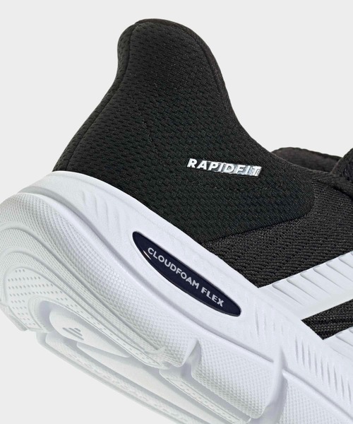 adidas(アディダス)の「CLOUDFOAM フレックス ラピッドフィット / CLOUDFOAM FLEX RAPIDFIT / アディダス adidas(スニーカー・レディース・ブラック×ホワイト・22.0cm/22.5cm/23.0cm/23.5cm/24.0cm/24.5cm/25.0cm/25.5cm/26.0cm)」の7枚目の写真