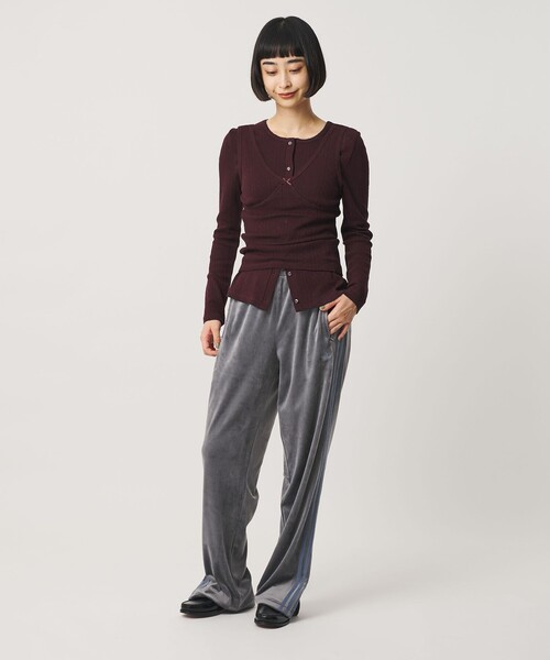adidas Originals(アディダスオリジナルス)の「【別注】<adidas Originals>ファイヤーバード ベロアトラックパンツ(その他パンツ・レディース・ダークグレー・XXS/XS/S)」の4枚目の写真