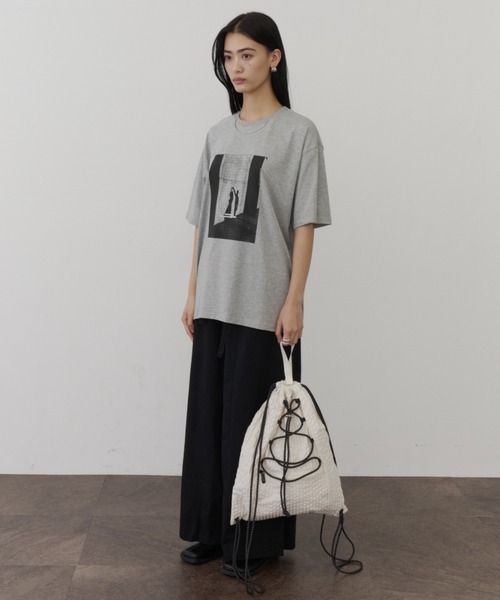DFFUR.（ディフル）の「ルーズシルエットアートフォトTシャツ（Tシャツ/カットソー・レディース・グレー/ピンク/チャコールグレー・FREE）」の20枚目の写真