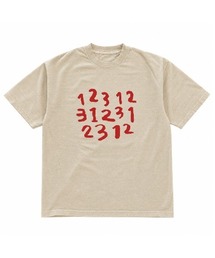 ハンドライティングナンバープリント オーバーサイズTシャツ