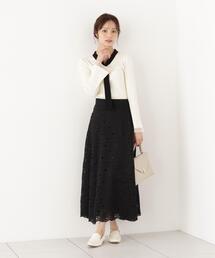 PROPORTION BODY DRESSING | カットワークレーススカート / 1216220901(スカート)