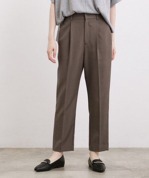 grove(グローブ)の「【接触冷感・UVカットetc】センタープレス取れにくいテーパードパンツ(その他パンツ・レディース・ブラウン系その他/グレー/ブラック・02/01/05/04/03)」の3枚目の写真