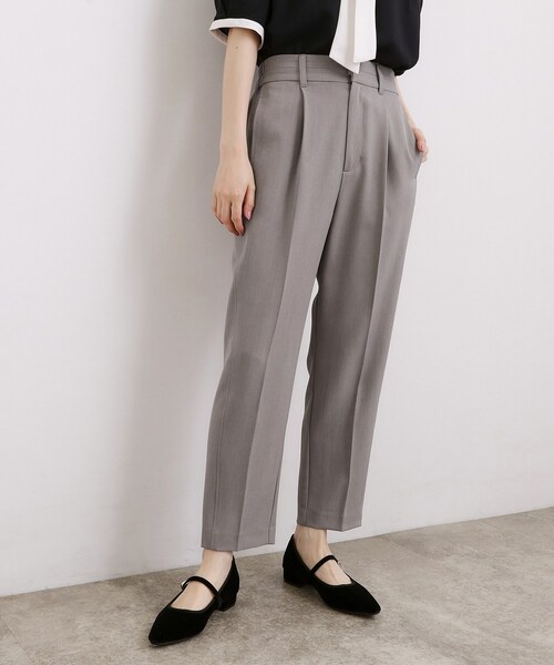 grove(グローブ)の「【接触冷感・UVカットetc】センタープレス取れにくいテーパードパンツ(その他パンツ・レディース・ブラウン系その他/グレー/ブラック・02/01/05/04/03)」の4枚目の写真