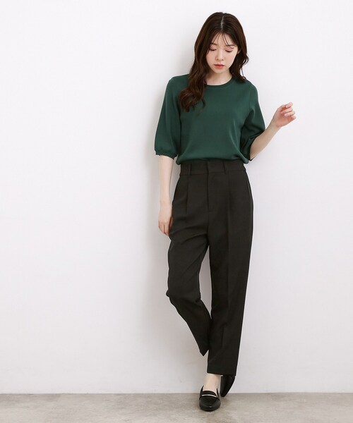 grove(グローブ)の「【接触冷感・UVカットetc】センタープレス取れにくいテーパードパンツ(その他パンツ・レディース・ブラウン系その他/グレー/ブラック・02/01/05/04/03)」の9枚目の写真