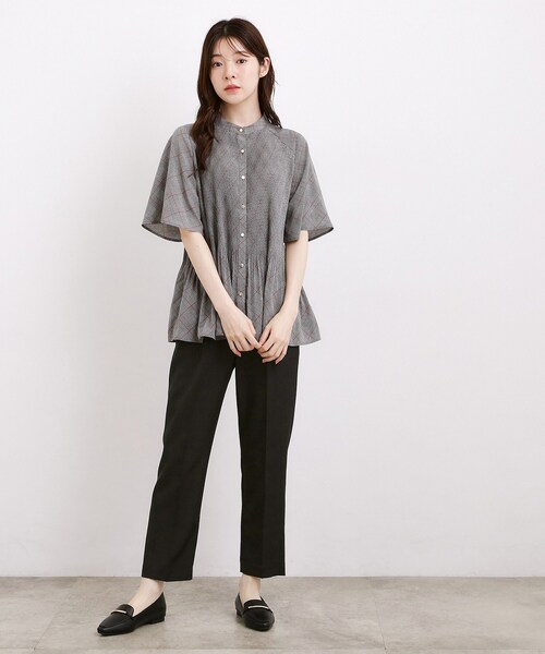 grove(グローブ)の「【接触冷感・UVカットetc】センタープレス取れにくいテーパードパンツ(その他パンツ・レディース・ブラウン系その他/グレー/ブラック・02/01/05/04/03)」の10枚目の写真