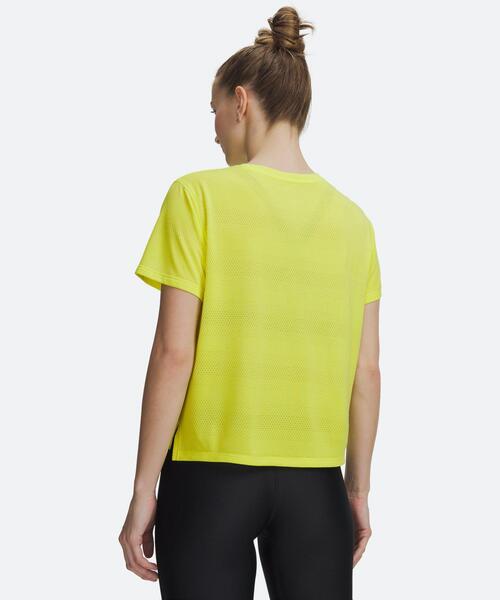 UNDER ARMOUR(アンダーアーマー)の「UAベロシティ ショートスリーブ Tシャツ(ランニング/レディース)(Tシャツ/カットソー・レディース・イエロー系・XL/M/L/S)」の2枚目の写真