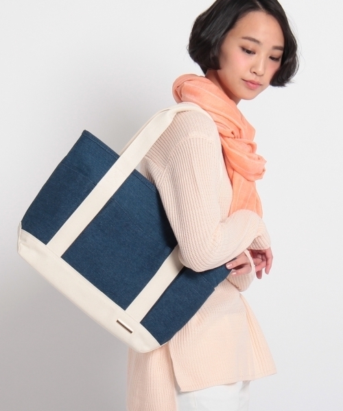 HusHusH（ハッシュアッシュ）の「キャンバスガーデントートバッグ（トートバッグ・レディース・ブルー/ブラック/ホワイト/グリーン・00）」の8枚目の写真