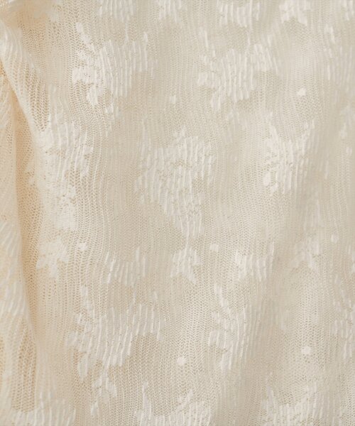 natural couture（ナチュラルクチュール）の「ウェーブレースプルオーバー（Tシャツ/カットソー・レディース・アイボリー/ブラック・FREE）」の7枚目の写真
