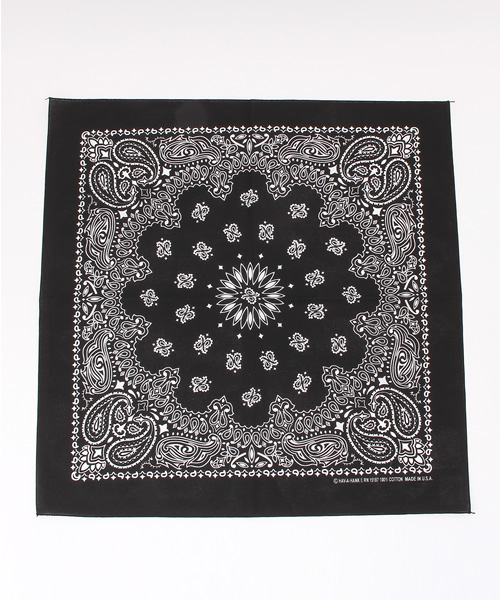 B:MING by BEAMS（ビーミングバイビームス）の「THE BANDANNA COMPANY / バンダナ（バンダナ/スカーフ・レディース・ホワイト/ブラック/レッド/ネイビー・ONE SIZE）」の3枚目の写真