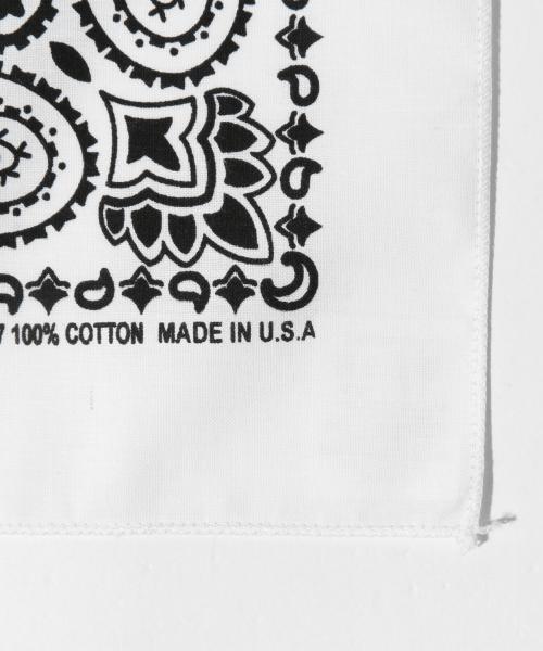B:MING by BEAMS（ビーミングバイビームス）の「THE BANDANNA COMPANY / バンダナ（バンダナ/スカーフ・レディース・ホワイト/ブラック/レッド/ネイビー・ONE SIZE）」の12枚目の写真