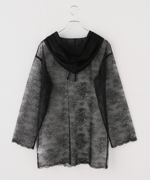 ARCHIVE STANCE(アーカイブスタンス)の「【ARCHIVE STANCE/アーカイブスタンス】 lace hoodie(シャツ/ブラウス・レディース・ブラック・FREE)」の9枚目の写真